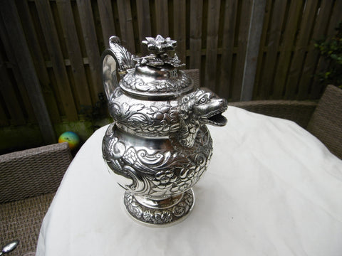 1 1825 magnificent rare Georgian Irish coffee pot by Edward Power see photos 800g