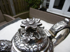 1 1825 magnificent rare Georgian Irish coffee pot by Edward Power see photos 800g