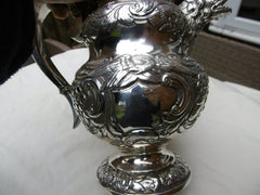 1 1825 magnificent rare Georgian Irish coffee pot by Edward Power see photos 800g