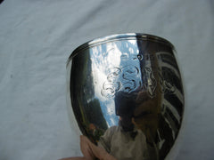 1825 lovely George 111 silver wine goblet by Emes and Barnard 140g