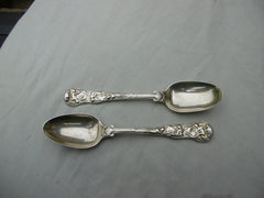 1826 very rare pair of Georgian Bacchanalian spoons by C Eley 86g