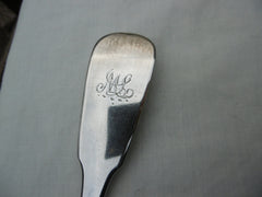 1826 nice George 1V Newcastle basting spoon by Reid and Sons 83 grams