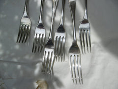 1827 fine set of 6 Georgian table forks by Thomas Dicks 336g