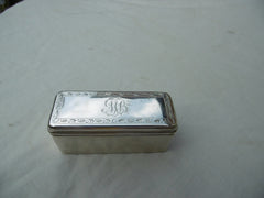 1828 lovely George 1V snuff box by maker TD retailed by Palmer 80 grams