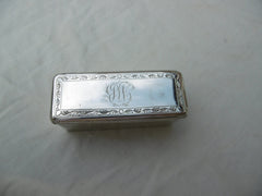 1828 lovely George 1V snuff box by maker TD retailed by Palmer 80 grams