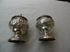 1828 fine pair of George 111 silver peppers by C C 112g