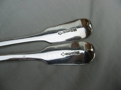 1829 Very rare pair of York Soup ladles with town mark by BCN 476 Grams period crest