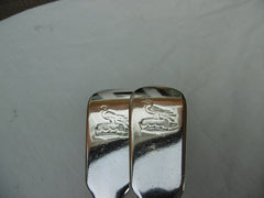 1829 Very rare pair of York Soup ladles with town mark by BCN 476 Grams period crest