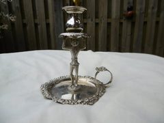 1831 beautiful William 1V Harlequin chamber or taper stick by J Tearle