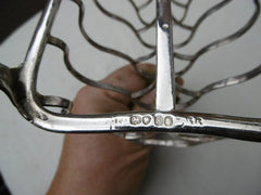 1836 fine Paul Storr William 1V Toast Rack 315g