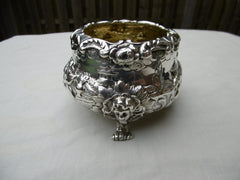 1839 beautiful early Victorian silver bowl in Teniers style by CG see photos 160g