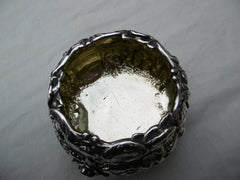 1839 beautiful early Victorian silver bowl in Teniers style by CG see photos 160g