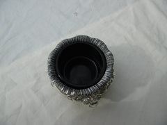 1842 top quality silver salt by Robert Hennell lovely Lions head Feet 153g