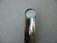 1844 fine silver cylinder nutmeg grater by Reid and Summers great dog crest