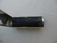 1844 fine silver cylinder nutmeg grater by Reid and Summers great dog crest