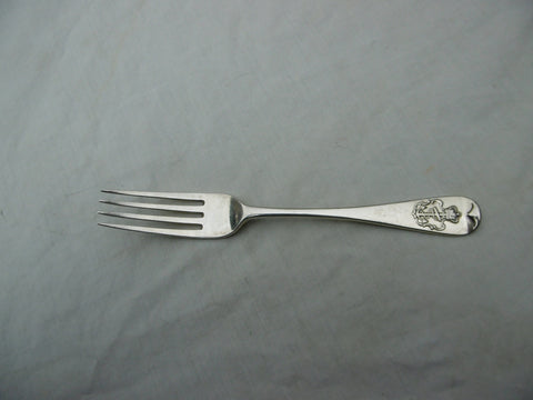 1866 rare Silver Admiralty pattern  fork by Hunt and Roskell 86g