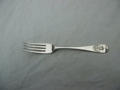 1866 rare Silver Admiralty pattern  fork by Hunt and Roskell 86g