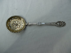 1866 beautiful Victorian sifter ladle, great detail see photos