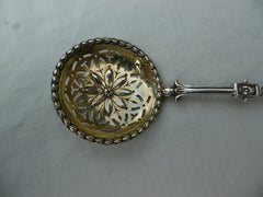 1866 beautiful Victorian sifter ladle, great detail see photos