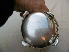 1869 beautiful rare Teniers style silver bowl, great detail 170g
