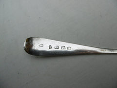 1807 fine Exeter George 111 bright cut tablespoon dated 1808 by J Hicks 36g