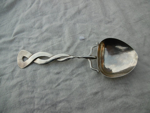 1900 rare large Liberty silver spoon by Oliver Barker 67 grams