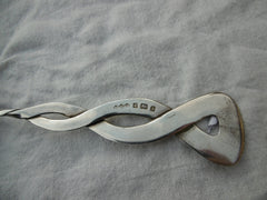 1900 rare large Liberty silver spoon by Oliver Barker 67 grams