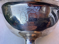 1792 fine George 111 silver tureen or dish by Makepeace great Armorial 230g