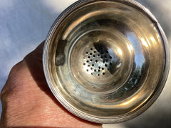 1798 nice Irish Georgian silver wine funnel by maker II 74g