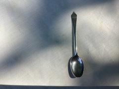 1700 rare provincial dognose snuff spoon by maker PP