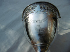 1790 very pretty Georgian silver swing handled basket by William Plummer