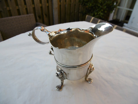 1740 fine quality Georgian Irish silver Helmet cream jug 180g