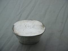 1740 rare Georgian  Scottish silver snuff mull 70g