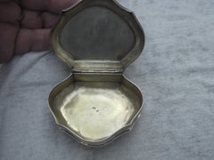 1750 fine Georgian George 11 silver snuff box 65 grams