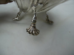 1756 lovely Georgian silver butter shell with lovely decoration 100 grams