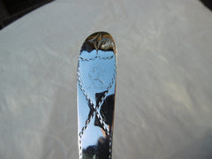 1790 lovely Georgian Irish soup ladle with Bright cut Star decoration by John Power 166g