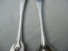 1750 very rare Hanoverian Thread Shell and Drop De Lamerie pattern historic crest see photos