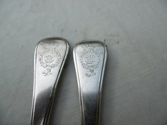 1750 very rare Hanoverian Thread Shell and Drop De Lamerie pattern historic crest see photos