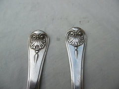 1750 very rare Hanoverian Thread Shell and Drop De Lamerie pattern historic crest see photos