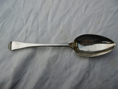 1807 very good Georgian Channel Islands Jersey tablespoon by G Mauger dated 1807
