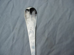 1807 very good Georgian Channel Islands Jersey tablespoon by G Mauger dated 1807