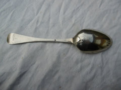 1780 rare Georgian Channel Islands Jersey tablespoon by G Mauger Regimental inscription