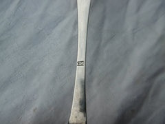 1780 rare Georgian Channel Islands Jersey tablespoon by G Mauger Regimental inscription