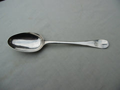 1770 Fine Georgian Channel Islands spoon Jersey by IL crowned 47g