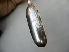 1790 very rare Cork marrow scoop by Carden Terry Grip Fast motto Clan Leslie 57g