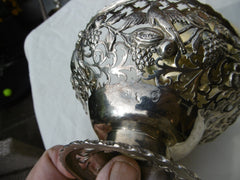 1770 stunning Irish Georgian silver basket by William Bond 152g see photos