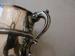 1750 rare Georgian Irish silver cup by William Townsend nice crest 390g