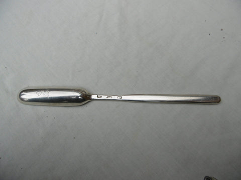1770 fine Irish Georgian marrow scoop by John Craig Great crest 64g