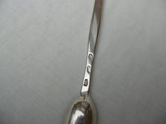 1770 fine Irish Georgian marrow scoop by John Craig Great crest 64g