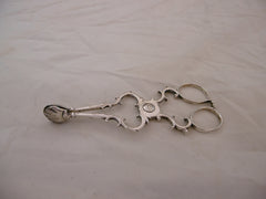 1760 fine pair of Georgian Irish silver sugar nips 40 grams
